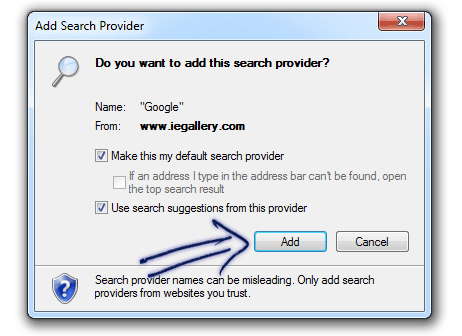 add search provider