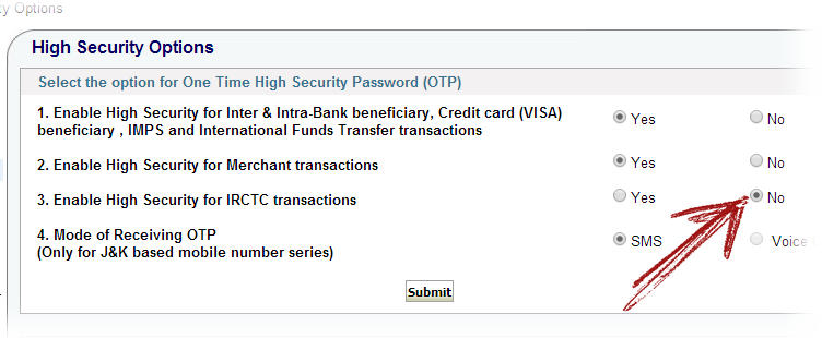 disable-sbi-irctc-otp